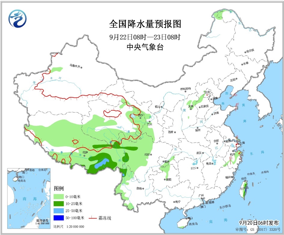 台风“塔巴”影响东部海域 青藏高原华西地区等地有降水