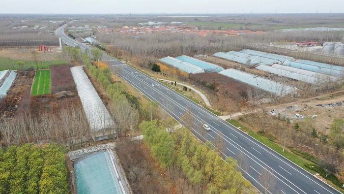 济乐高速商河南连接线拓宽改造项目主体完工