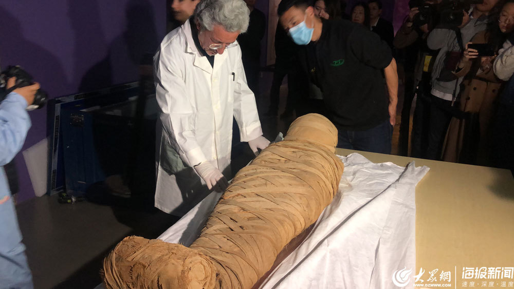 埃及木乃伊来山东博物馆了！众播带你去现场一睹真容