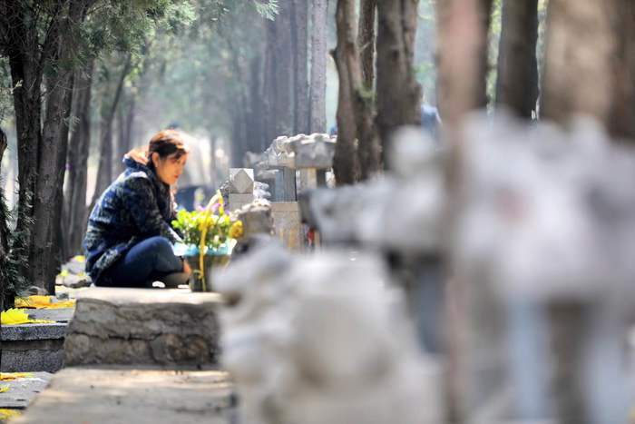 祭祀献花寄哀思 今日清明更文明