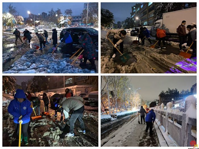“踏”冰“浴”雪，逆行守护！历下区各部门各街道连夜奋战在扫雪破冰一线
