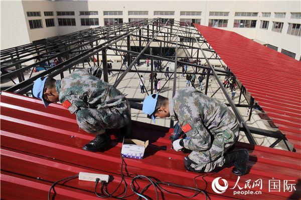 “中黎和平广场”见证维和官兵和平承诺