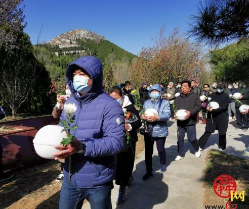 清明前夕济南30位逝者以生态花坛葬方式长眠山间