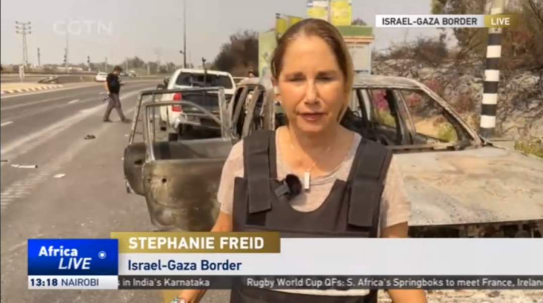 大事看总台！总台记者直击巴以冲突现场