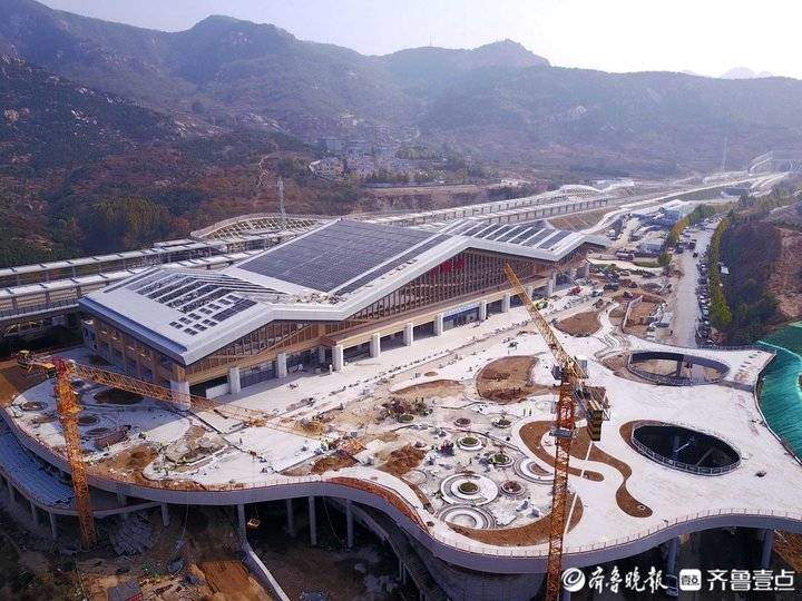 济莱高铁雪野站即将竣工，山水造型站房被誉为全线最美车站