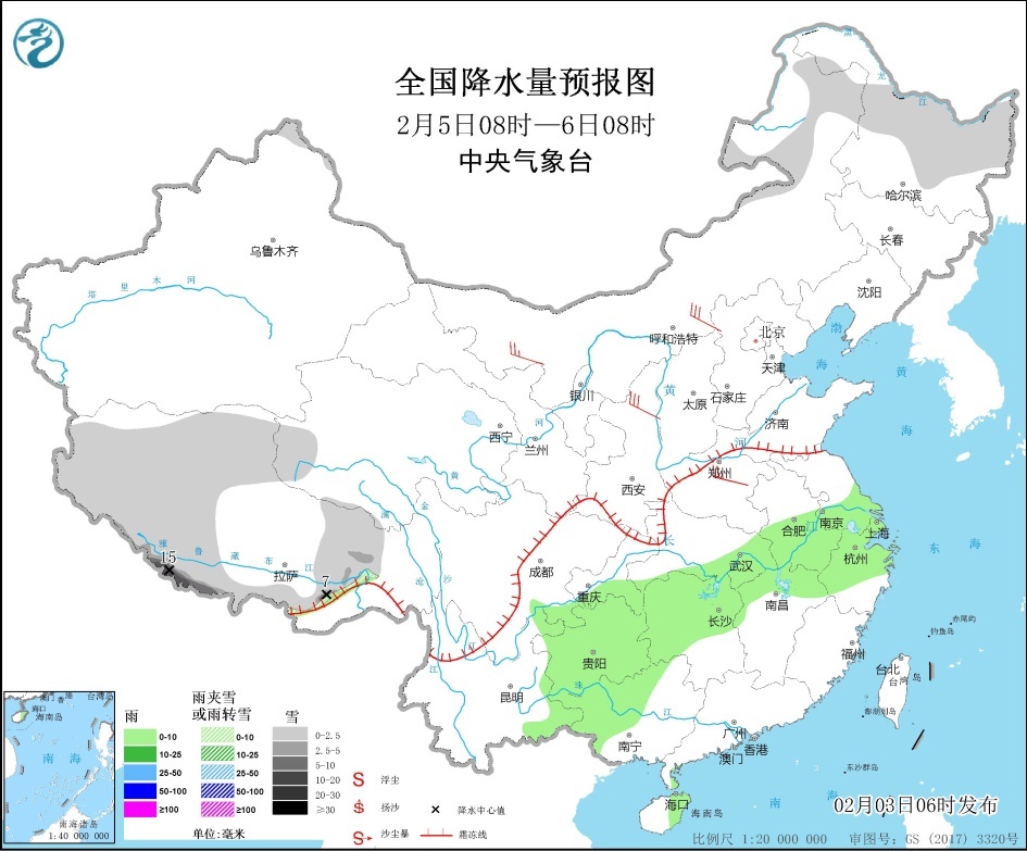 四川湖北湖南安徽等地有大雾 西藏南部边缘地区有大到暴雪
