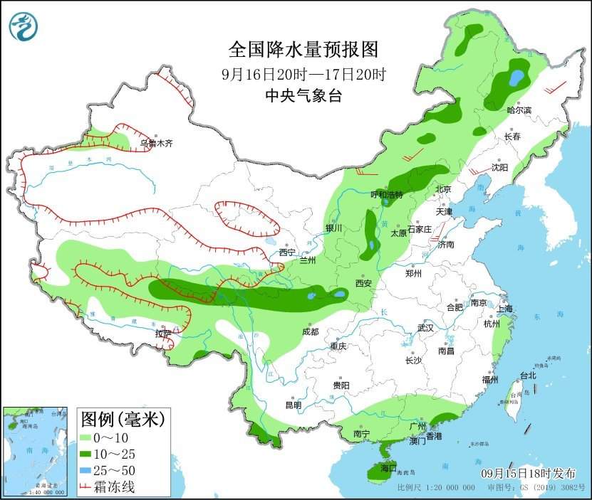 中央气象台：华南东部江南东部仍有较强降水 内蒙古东北地区华北将有降温降水