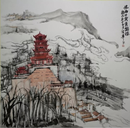 讲战疫故事描战疫英雄济南画家用作品为战疫助威五