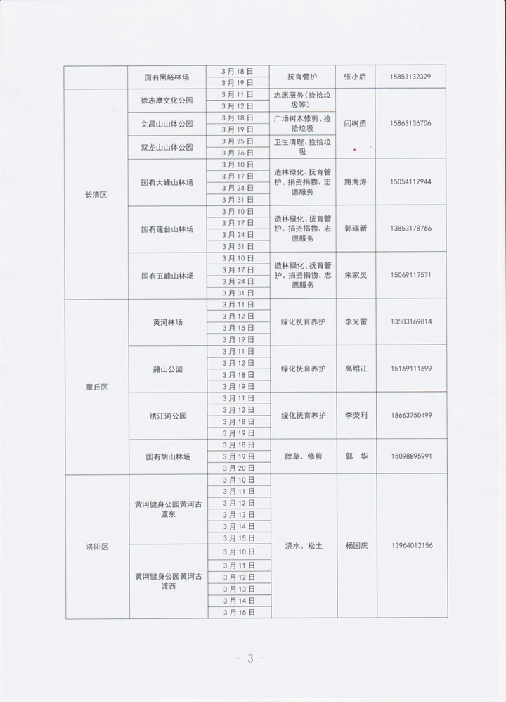 济南市2023年全民义务植树点尽责点公布