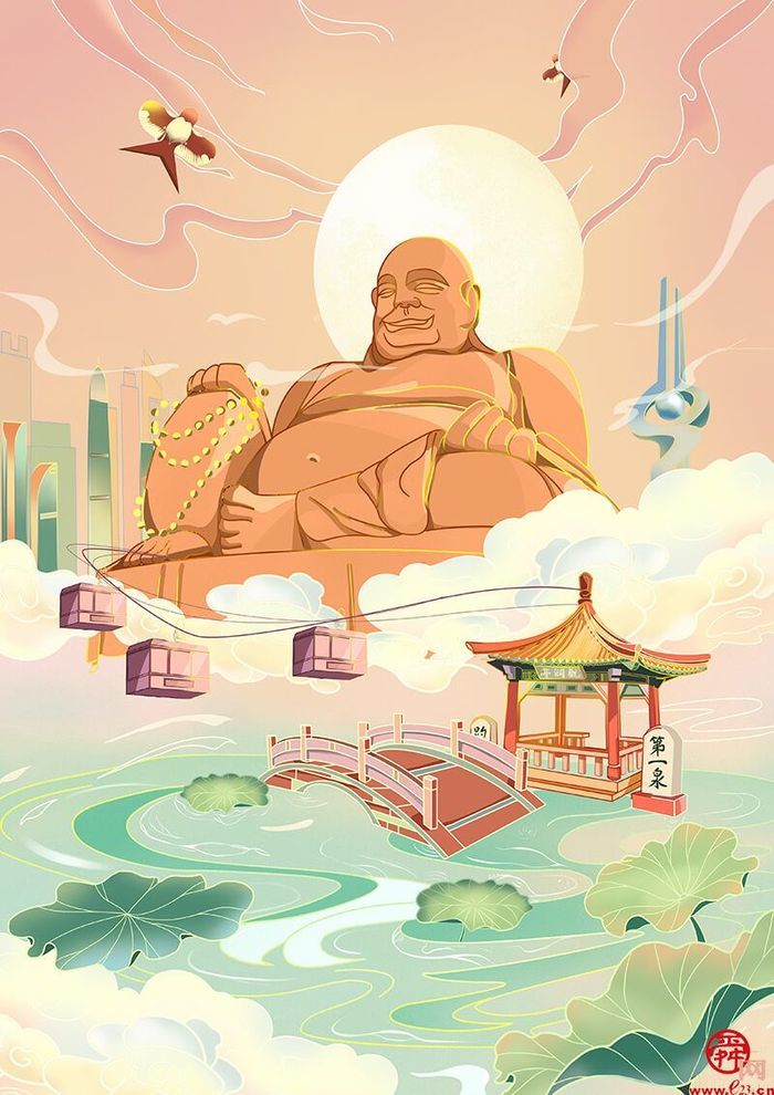 《美丽千佛山》《曲水亭街》《四门塔》3,其他设计《济南建筑手绘札记