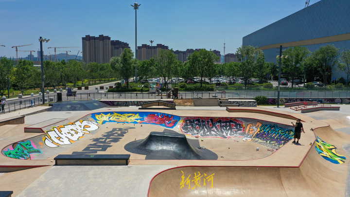 滑板 涂鸦,济南东部这个滑板公园有点酷