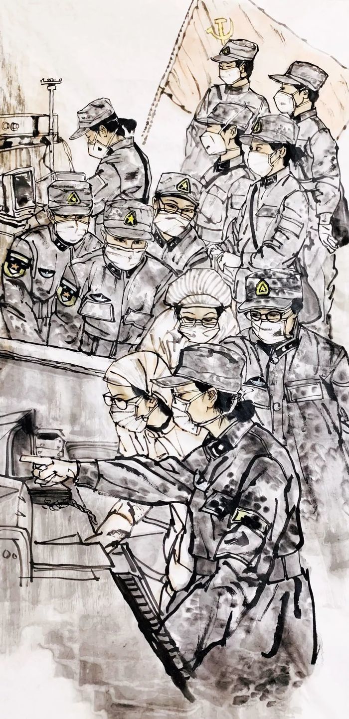 丹青绘侨心笔墨致英雄济南市侨界书画家战疫主题创作线上集锦二