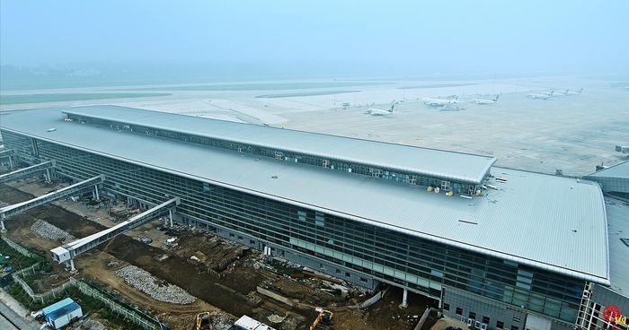 济南机场高质高效推进北指廊工程建设
