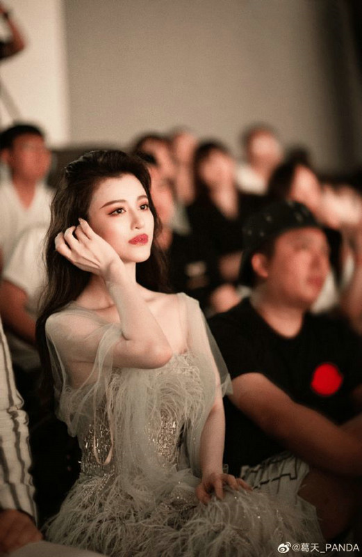 宛如仙女下凡葛天出席时尚活动女神级颜值惊艳全场