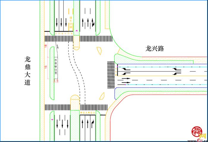 重要提醒龙鼎大道与龙奥南路交叉口交通组织拟采取新模式