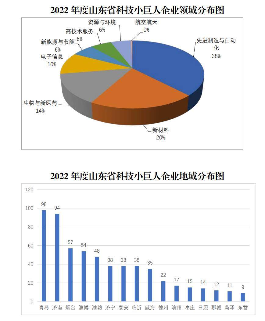 2022年度山东省科技领军企业和科技小巨人企业名单公布
