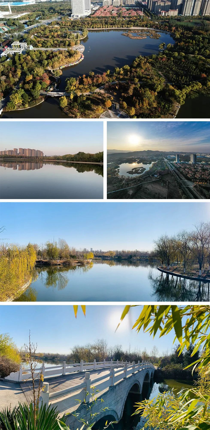 安全游园彩虹湖公园防疫赏景两不误