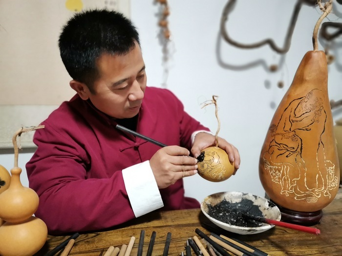 济南非遗文化章丘传统葫芦雕刻技艺