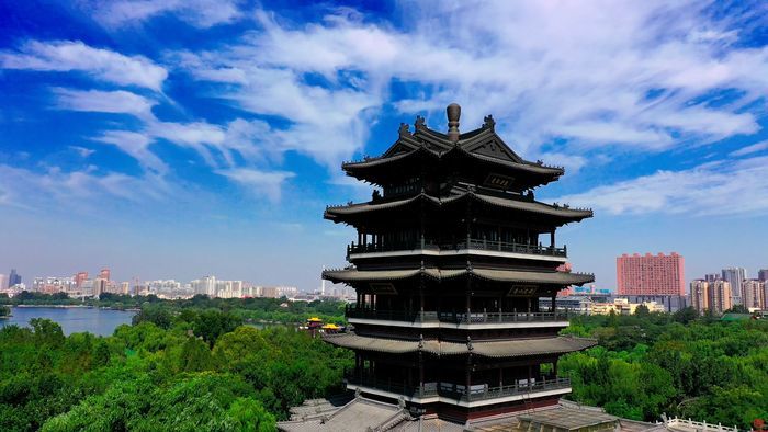 舜视频｜秋高气爽 大明湖又美成了一幅画