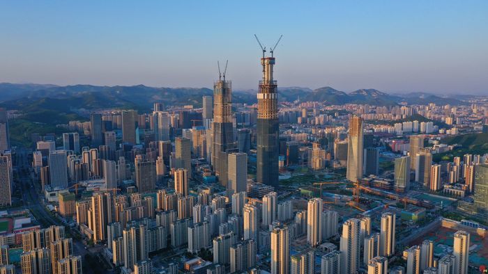 428米！济南中央商务区“山东第一高”核心筒封顶