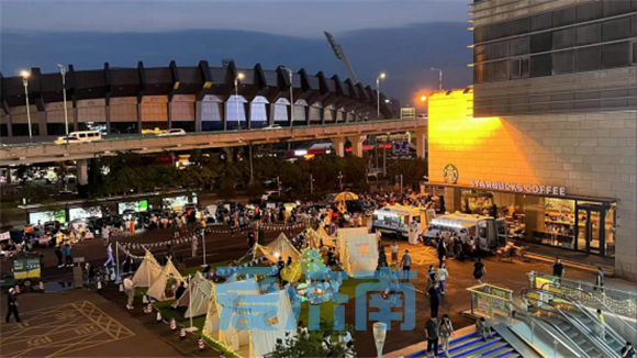 城市中体验露营乐趣银座玉函店恬野夜市潮燃开市