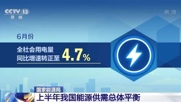 國家能源局上半年我國能源供需總體平衡可再生能源新增裝機5475萬千瓦