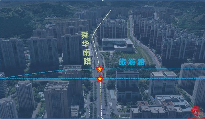 @济南人请注意旅游路-舜华南路交叉口已优化 通行效率明显提高