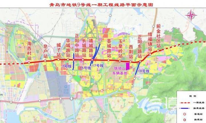36公里,串联了棘洪滩街道,城阳街道,惜福镇街道等.