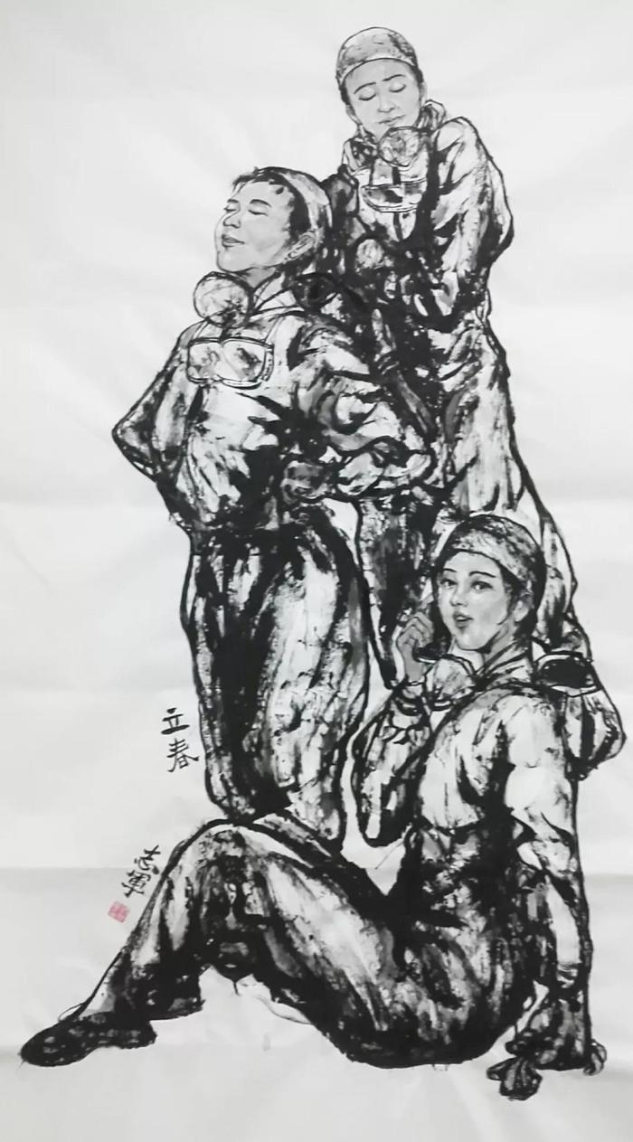 题目:《立春》创作材质:纸本设色画种:国画作者姓名:周子陶作品题目