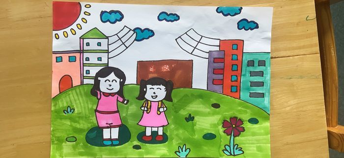 来自天桥区尚品清河幼儿园梅瑾觅小朋友对她的小学生活充满了幻想