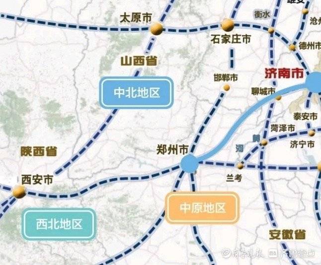 郑济高铁最新路线图图片