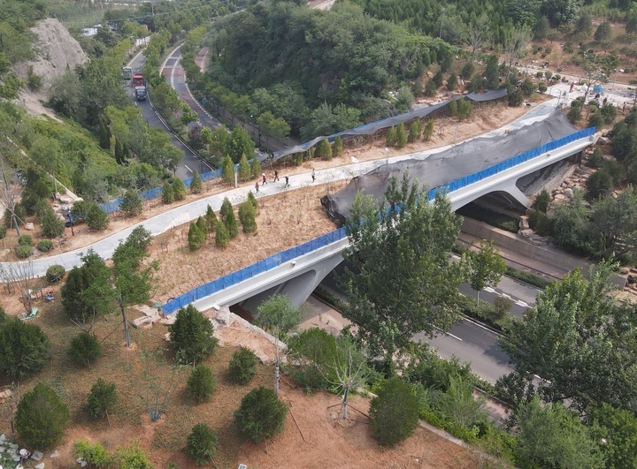 山东首座“绿色生态桥”显现新容
