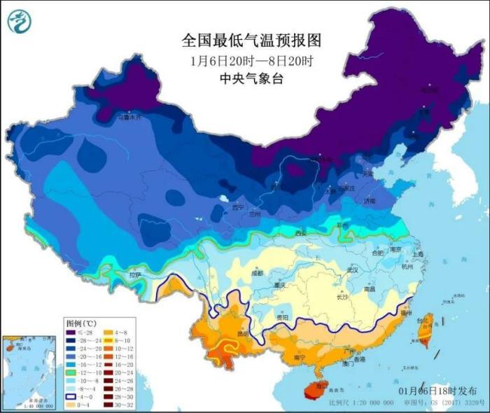 寒潮预警继续发布 中国气象局启动四级应急响应