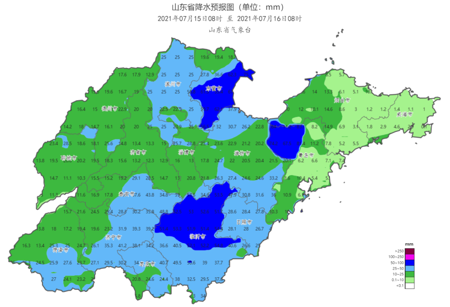 降雨一輪接一輪今天魯西北魯中魯東南和半島地區有中到大雨局部暴雨